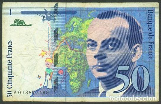 Billetes extranjeros: FRANCIA. 50 francs 1993. Saint - Exupery.