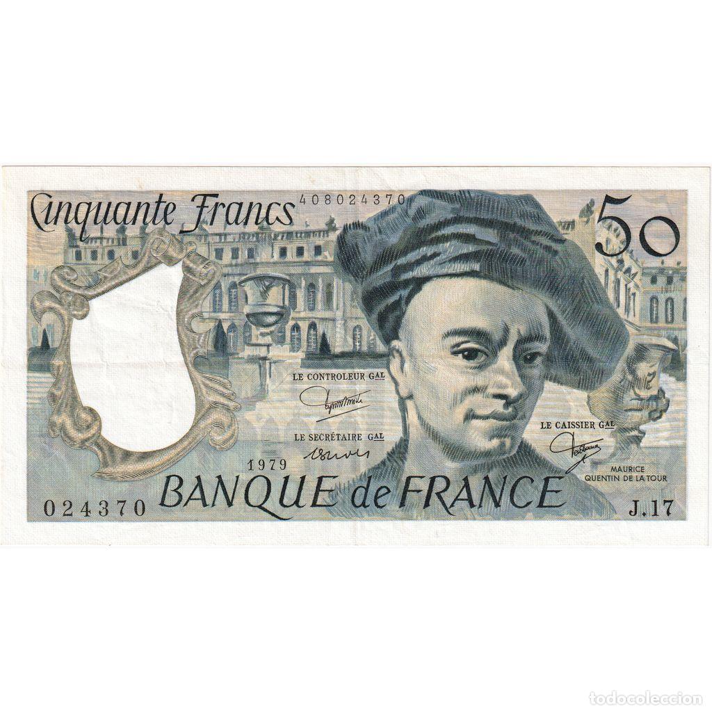 Billetes extranjeros: [#336984] Francia, 50 Francs, Quentin de La Tour, 1979, J.17, EBC