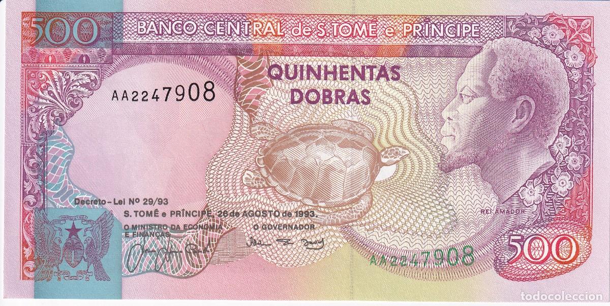 Billetes extranjeros: BILLETE DE SAO TOME E PRINCIPE DE 500 DOBRAS DEL A&Ntilde;O 1993 SIN CIRCULAR (UNC)