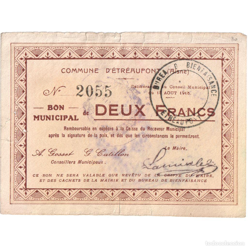 Billetes extranjeros: [#1515375] Francia, 50 Centimes, 1915-08-13, 8543, BC, Pirot:02-1309