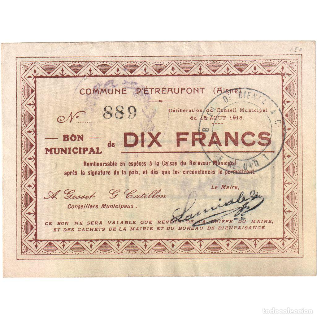 Billetes extranjeros: [#1515377] Francia, 50 Centimes, 1915-08-13, 8543, BC, Pirot:02-1309