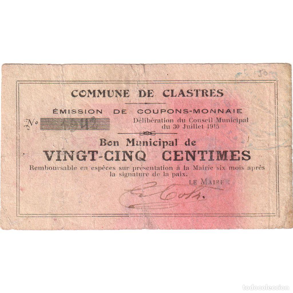 Billetes extranjeros: [#1515387] Francia, 25 Centimes, 1915-07-30, 1942, BC, Pirot:02-1309