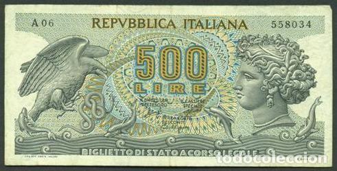 Billetes extranjeros: ITALIA. 500 lire 20.6. 1966. Pick 93 a.