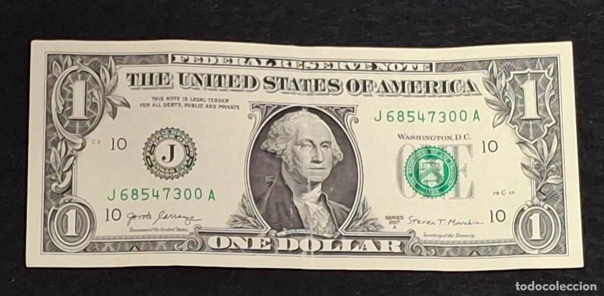 Billetes extranjeros: 1 d&oacute;lar USA de la serie 2017