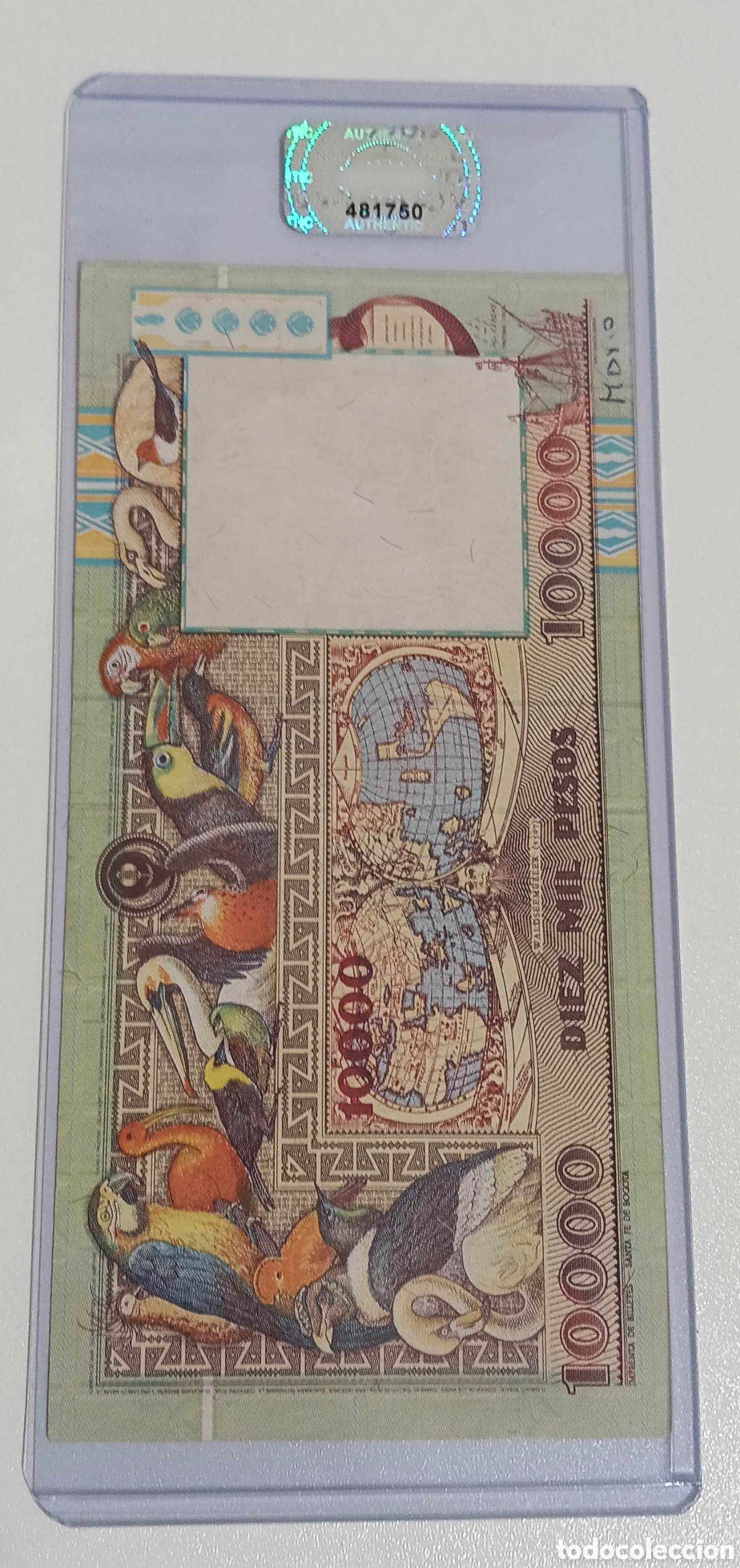 Billetes extranjeros: Billete 10000 pesos colombia 1994 original % lee descripci&oacute;n
