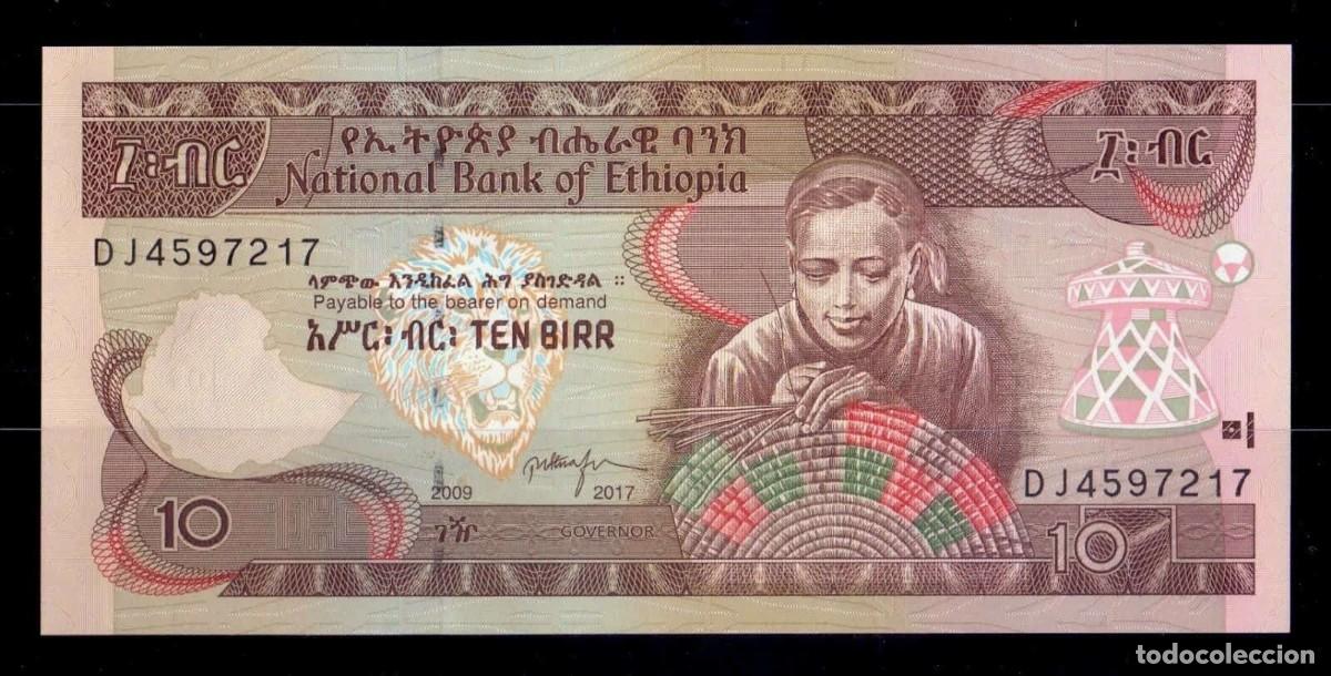 Billetes extranjeros: Etiop&iacute;a 10 Birr 2017 Pick 48g Sc Unc