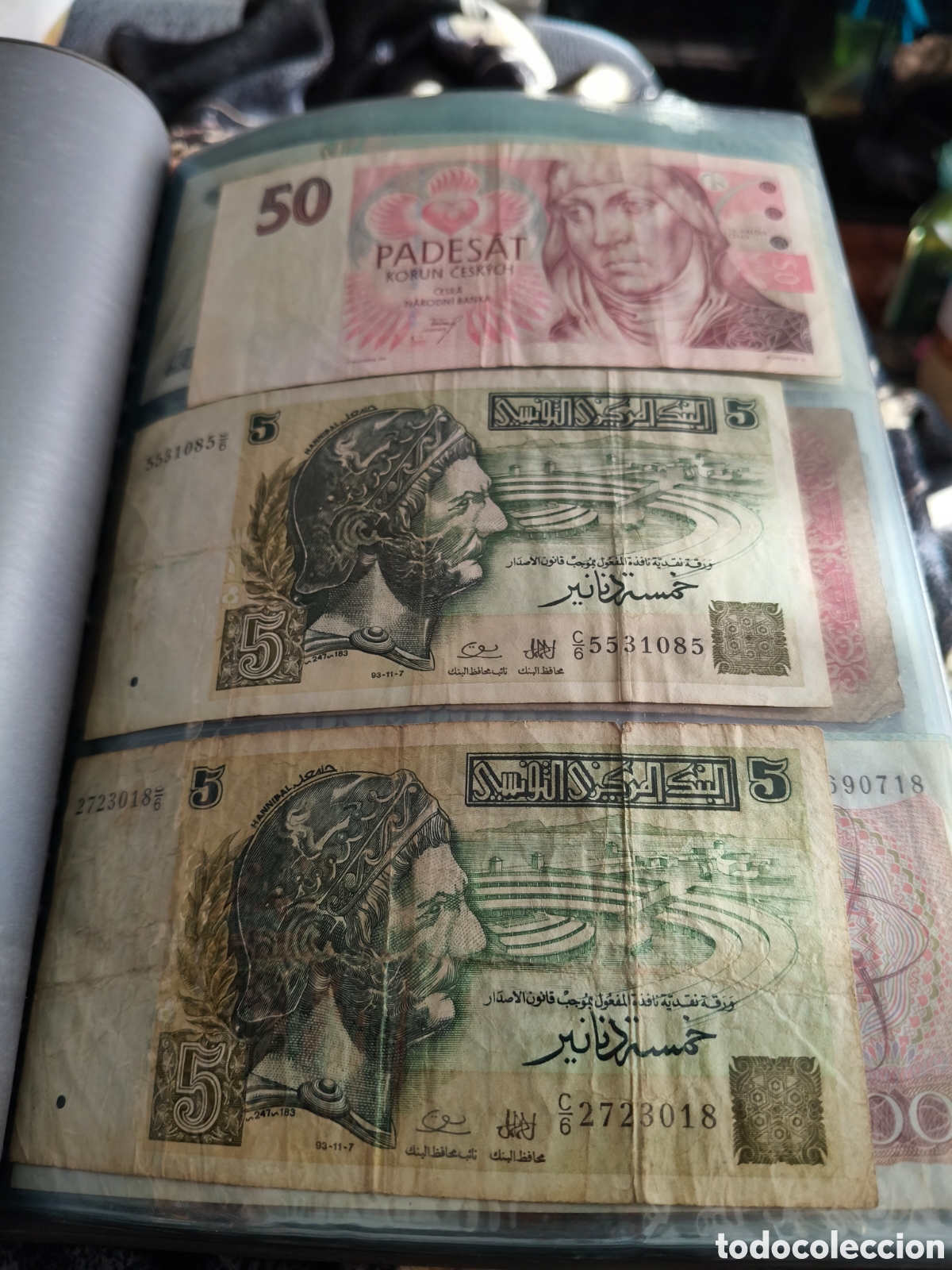 Billetes extranjeros: Coleccion de 120 billetes de distintos paises