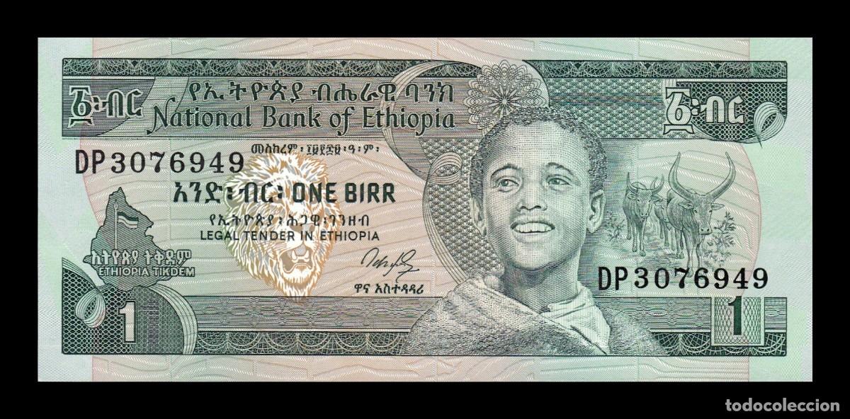 Billetes extranjeros: Etiop&iacute;a 1 Birr 1991 Pick 41a Sc Unc