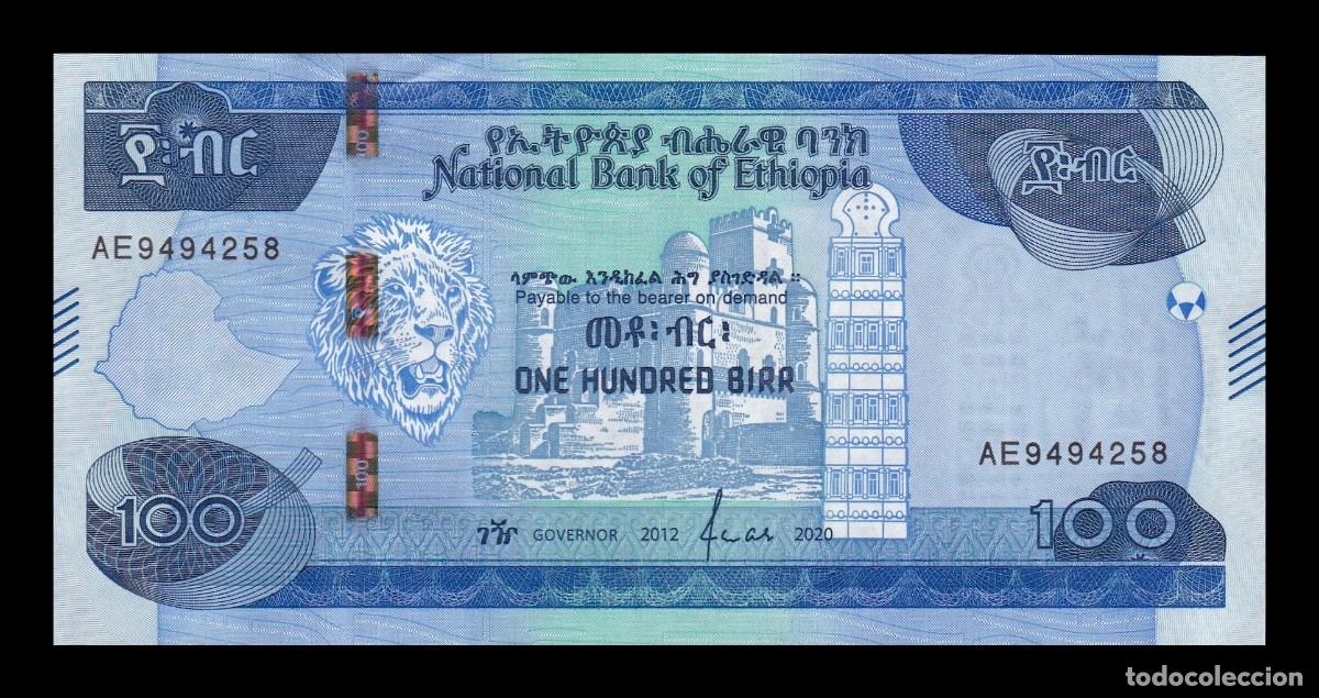 Billetes extranjeros: Etiop&iacute;a 100 Birr 2020 Pick 57 Sc Unc