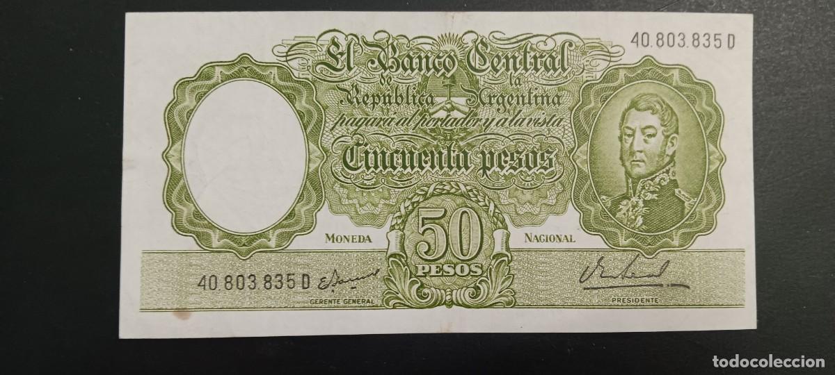 Billetes extranjeros: ARGENTINA 50 PESOS 1968-1969 MBC P=276