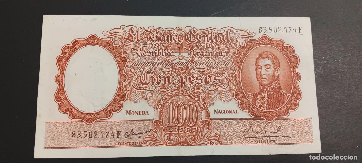Billetes extranjeros: ARGENTINA 100 PESOS 1967-1969 BC P=277