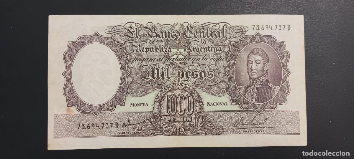 Billetes extranjeros: ARGENTINA 1000 PESOS 1966-1969 S/C P=278b