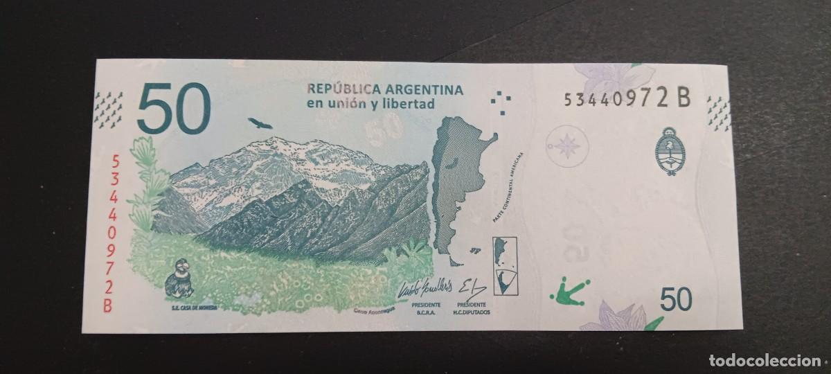 Billetes extranjeros: ARGENTINA 50 PESOS 2017-2018 S/C P=362