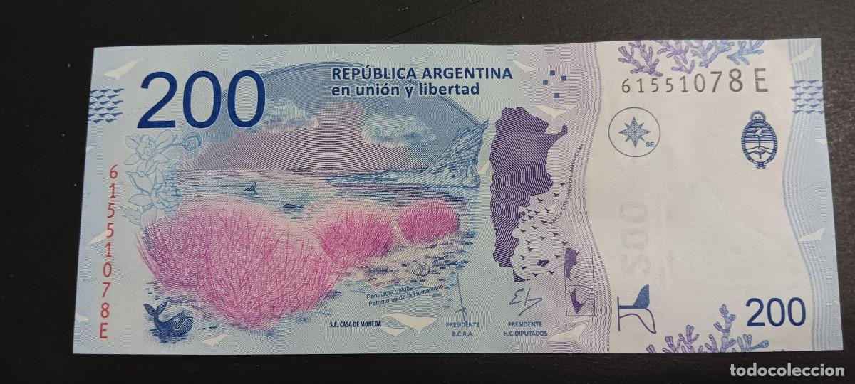 Billetes extranjeros: ARGENTINA 200 PESOS 2017-2018 S/C P=364