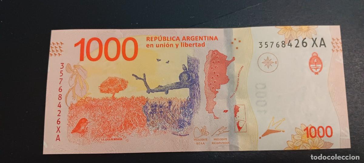 Billetes extranjeros: ARGENTINA 1000 PESOS 2017-2019 S/C P=366