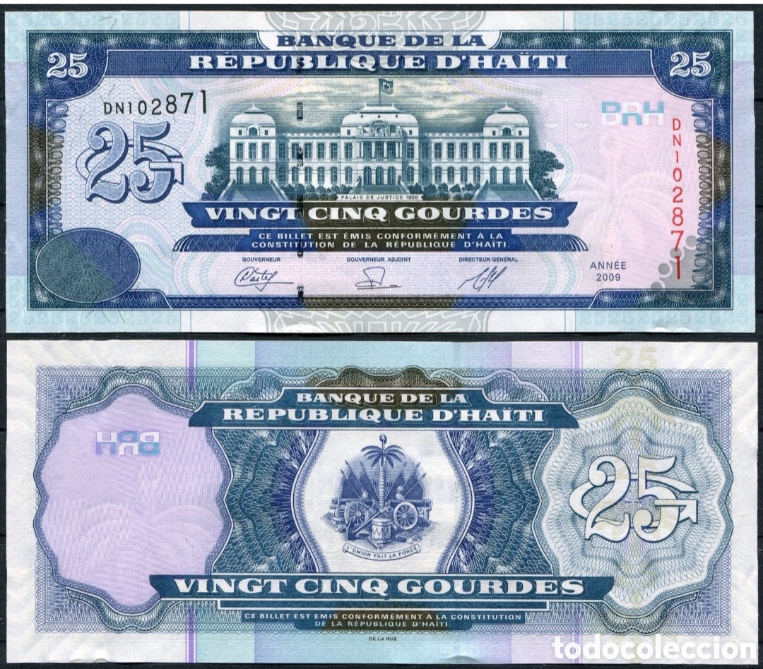 Billetes extranjeros: Billete Haiti original % lee descripci&oacute;n