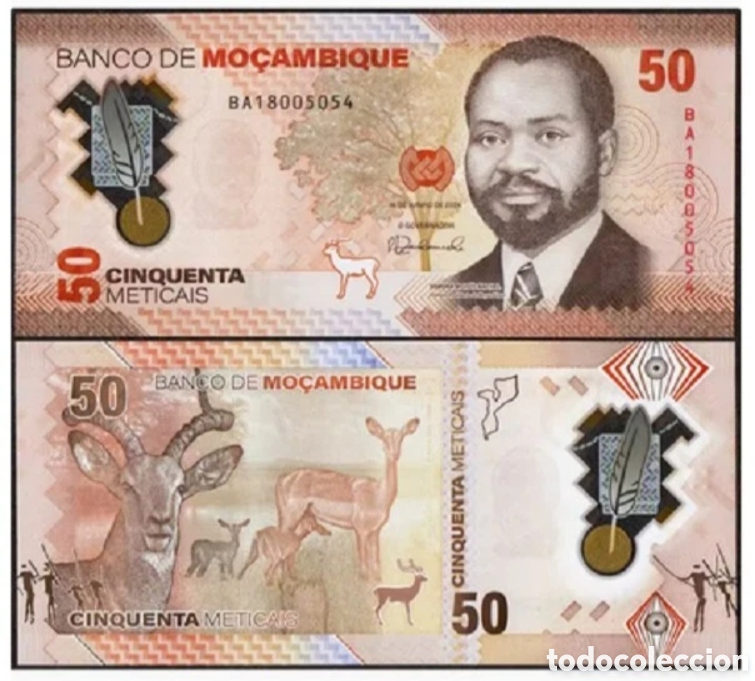 Billetes extranjeros: Billete Mozambique polimero original % lee descripci&oacute;n