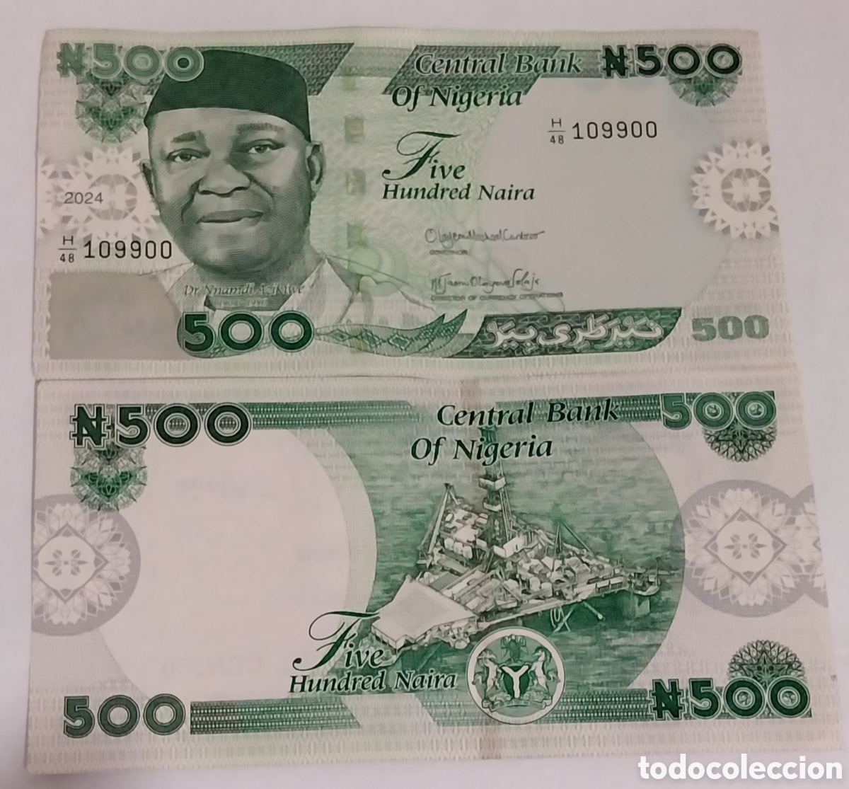 International Banknotes: Billete Nigeria 500 Naira s/c original % Nuevo S/C