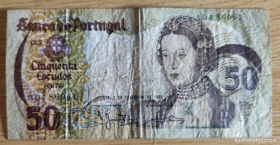 Billetes extranjeros: BILLETE PORTUGAL- 50 ESCUDOS OURO - 1980 - INFANTA D. MARIA- ADJ