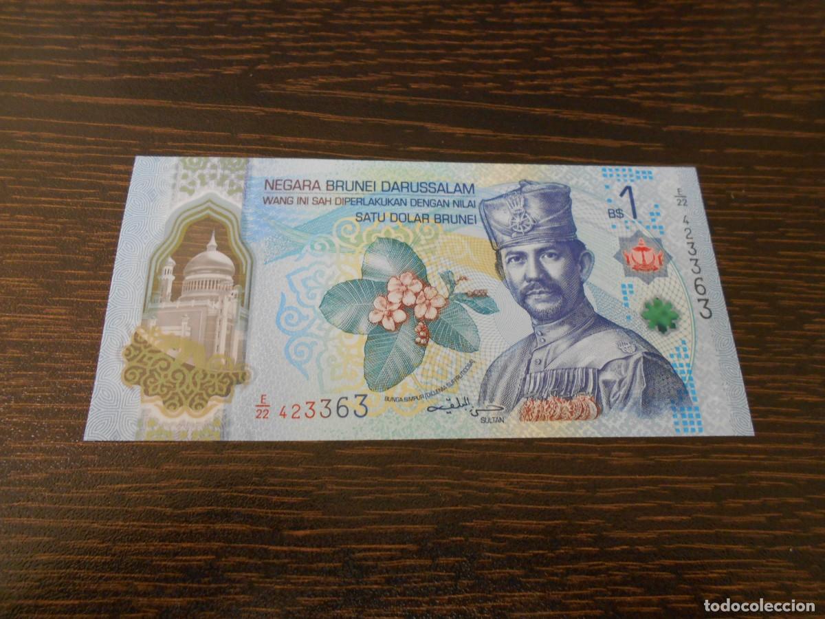 Billetes extranjeros: BRUNEI, BILLETE 1 D&Oacute;LAR, 2024, POL&Iacute;MERO, SC-UNC
