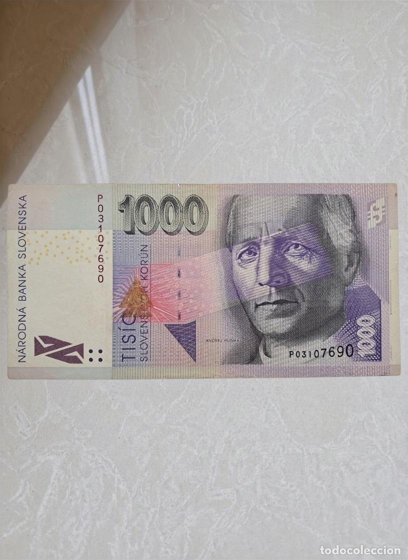 Billetes extranjeros: Slovakia 1000 Korun Banknote