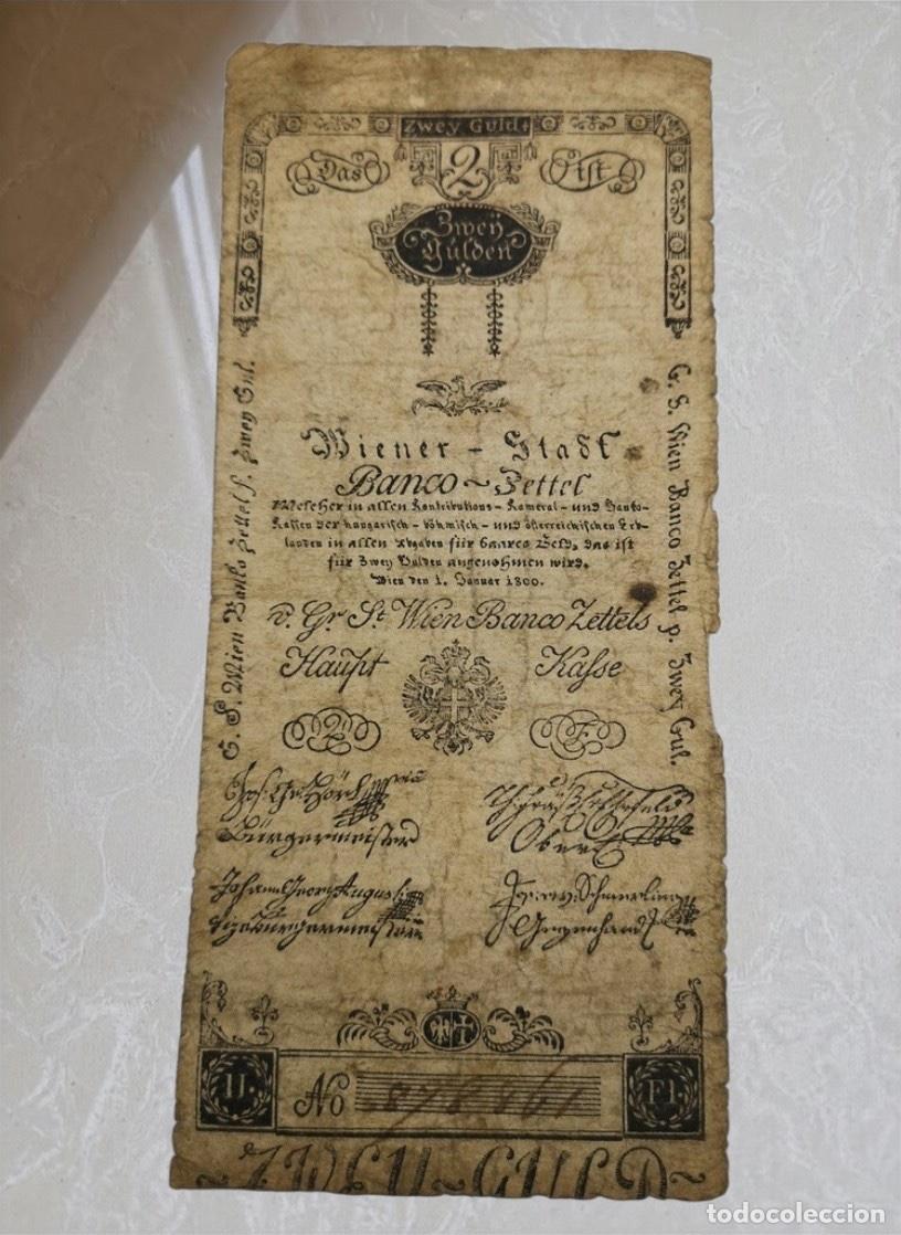 International Banknotes: Austria 2 Gulden 1800 Banknote