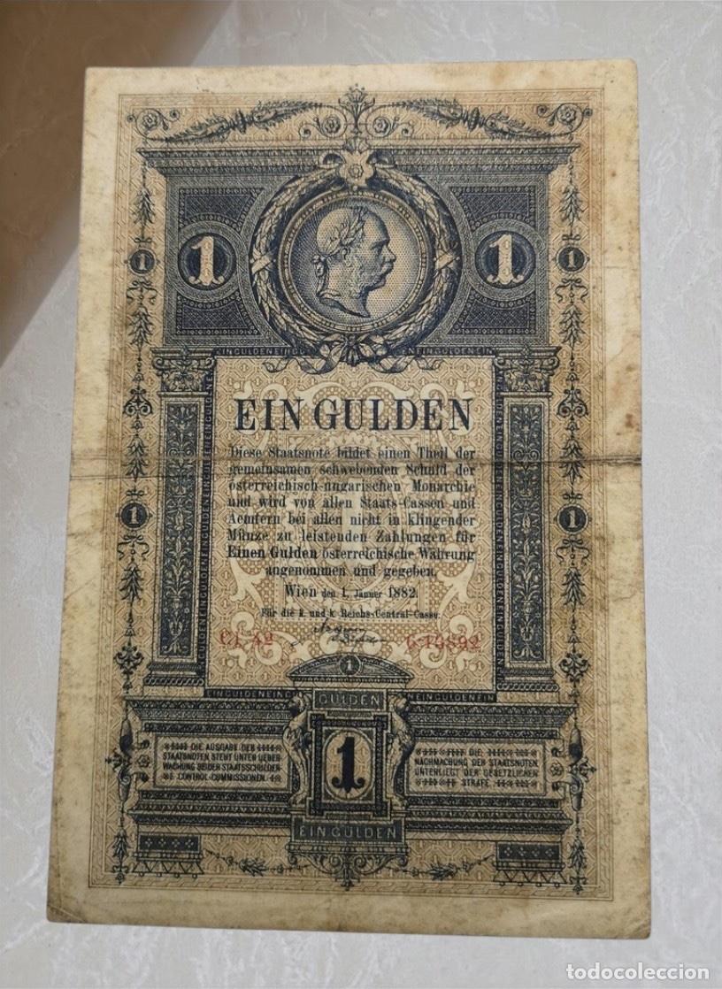 Billetes extranjeros: Austria 1 Gulden 1882 Banknote