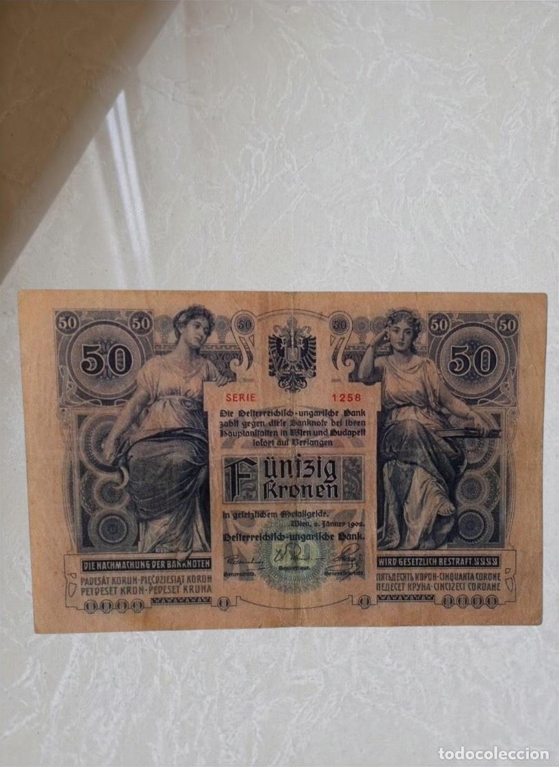 Billetes extranjeros: Austria 50 Kronen 1902 Banknote