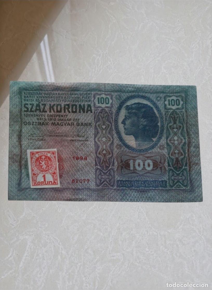 Billetes extranjeros: Czechoslovakia 100 Korona 1912 Banknote