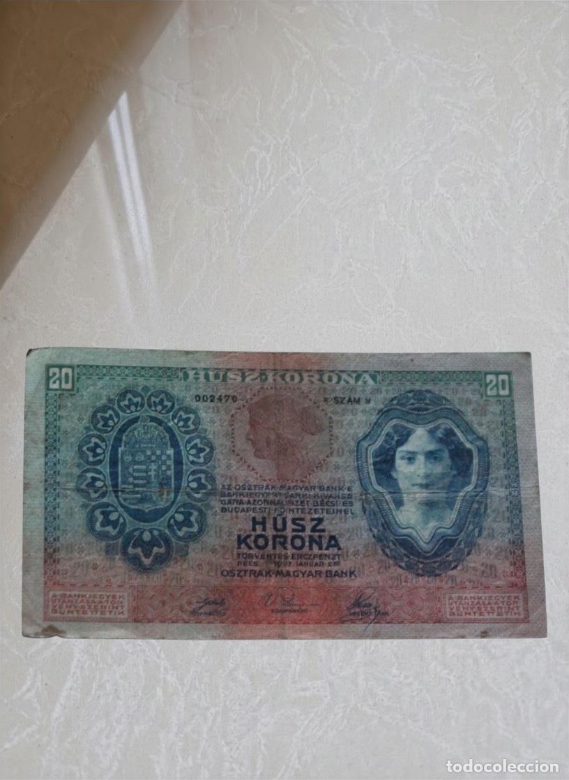 Billetes extranjeros: Austria Hungary 20 Korona 1907 Banknote