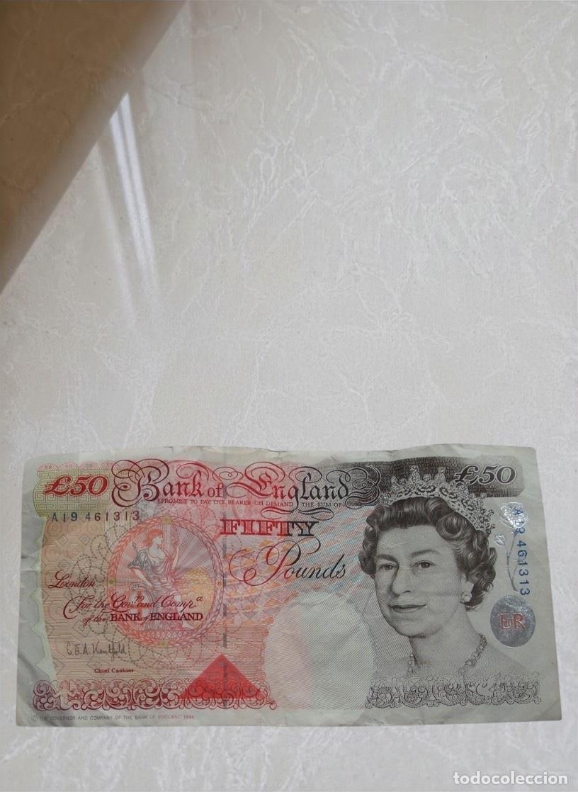 Billetes extranjeros: Great Britain 50 Pounds Banknote