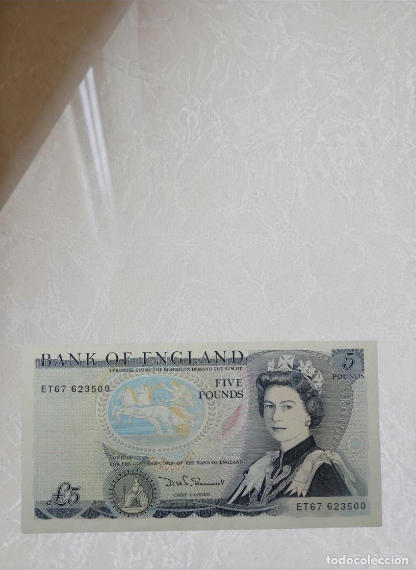 Billetes extranjeros: Great Britain 5 Pounds Banknote