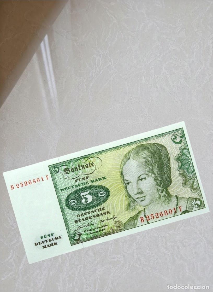 Billetes extranjeros: Germany 5 Deutsche Mark 1970 Banknote