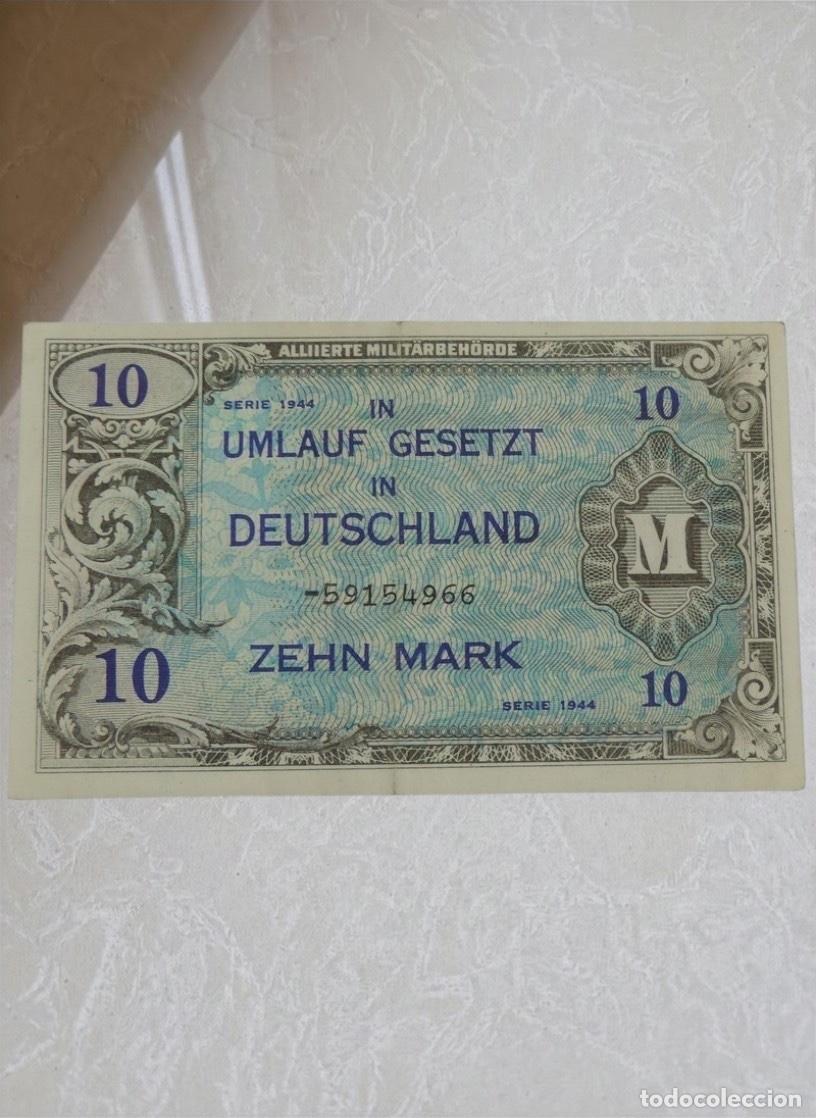 Billetes extranjeros: Germany 10 Zehn Mark 1944 Banknote