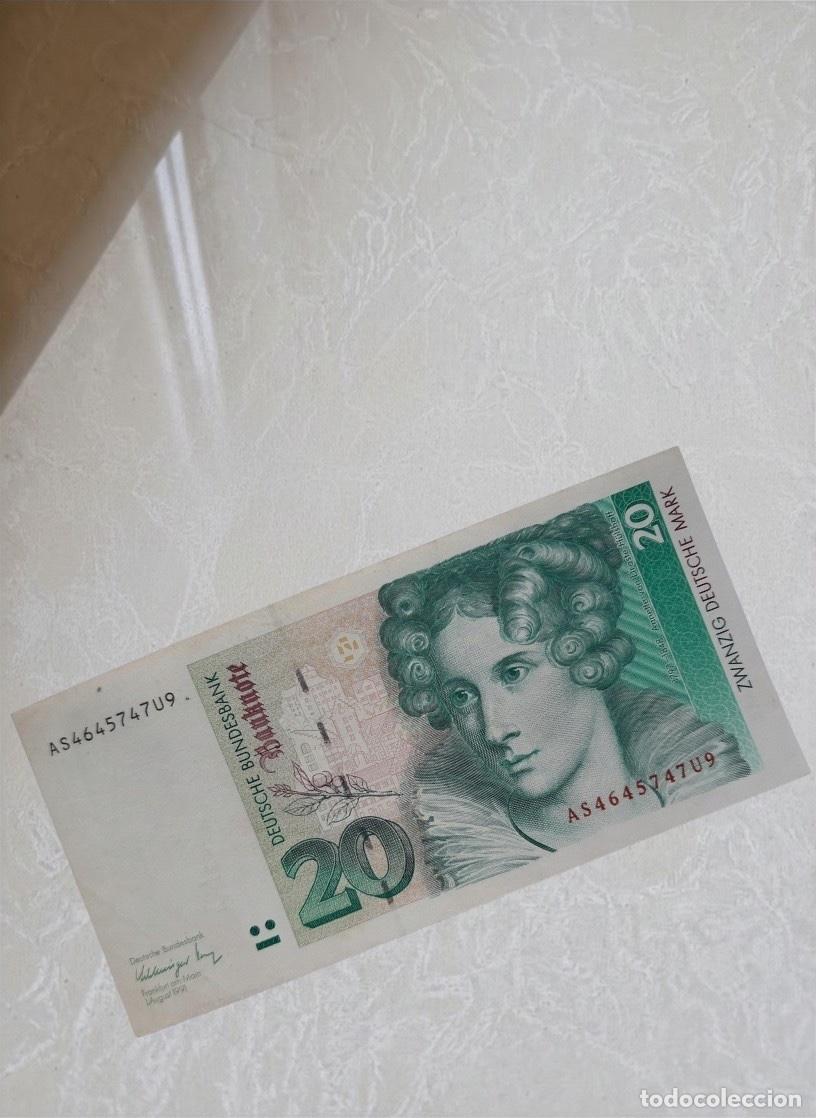 Billetes extranjeros: Germany 20 Deutsche Mark 1991 Banknote