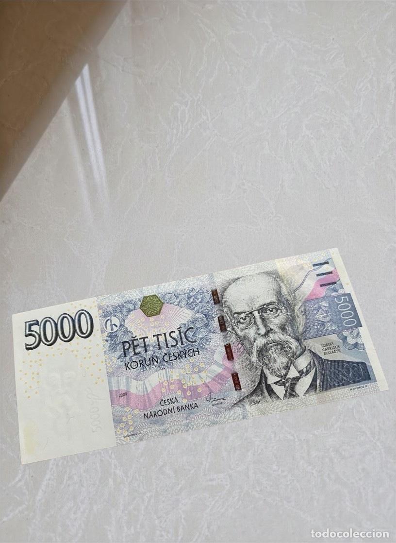 Billetes extranjeros: Czech Republic 5000 Korun 2009 Banknote