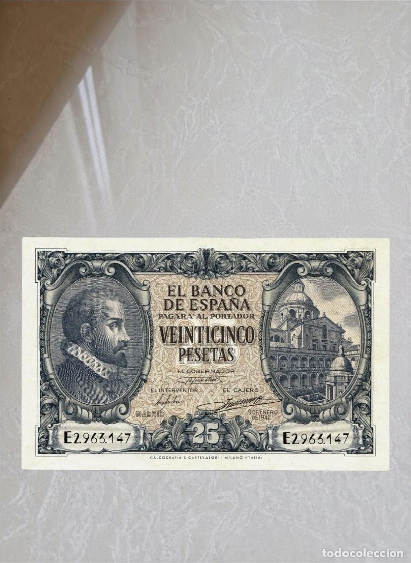 Billetes extranjeros: Spain 25 Pesetas 1940 Banknote