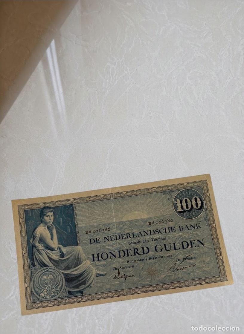 Billetes extranjeros: Netherlands 100 Gulden 1929 Banknote