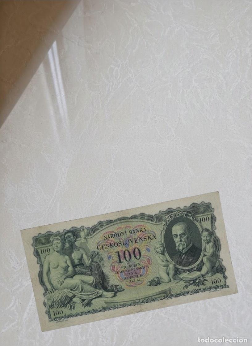 Billetes extranjeros: Czechoslovakia 100 Korun 1931 Banknote