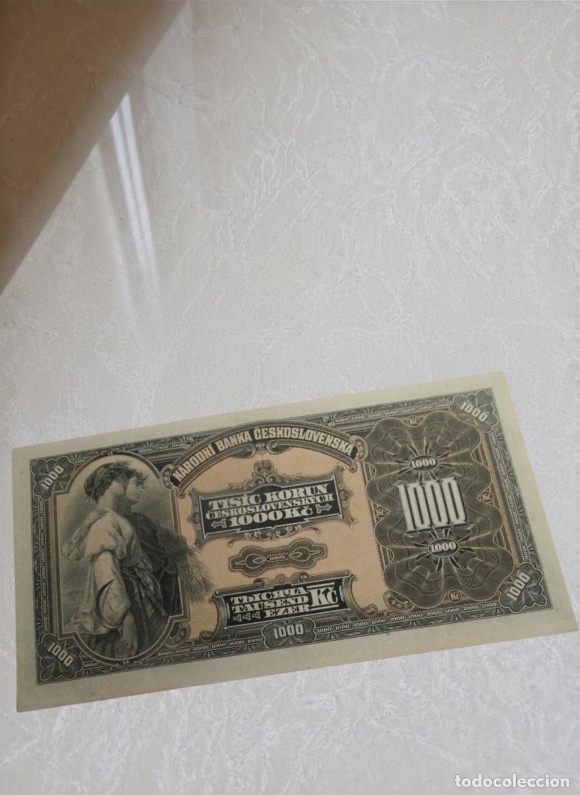 Billetes extranjeros: Czechoslovakia 1000 Korun 1932 Banknote
