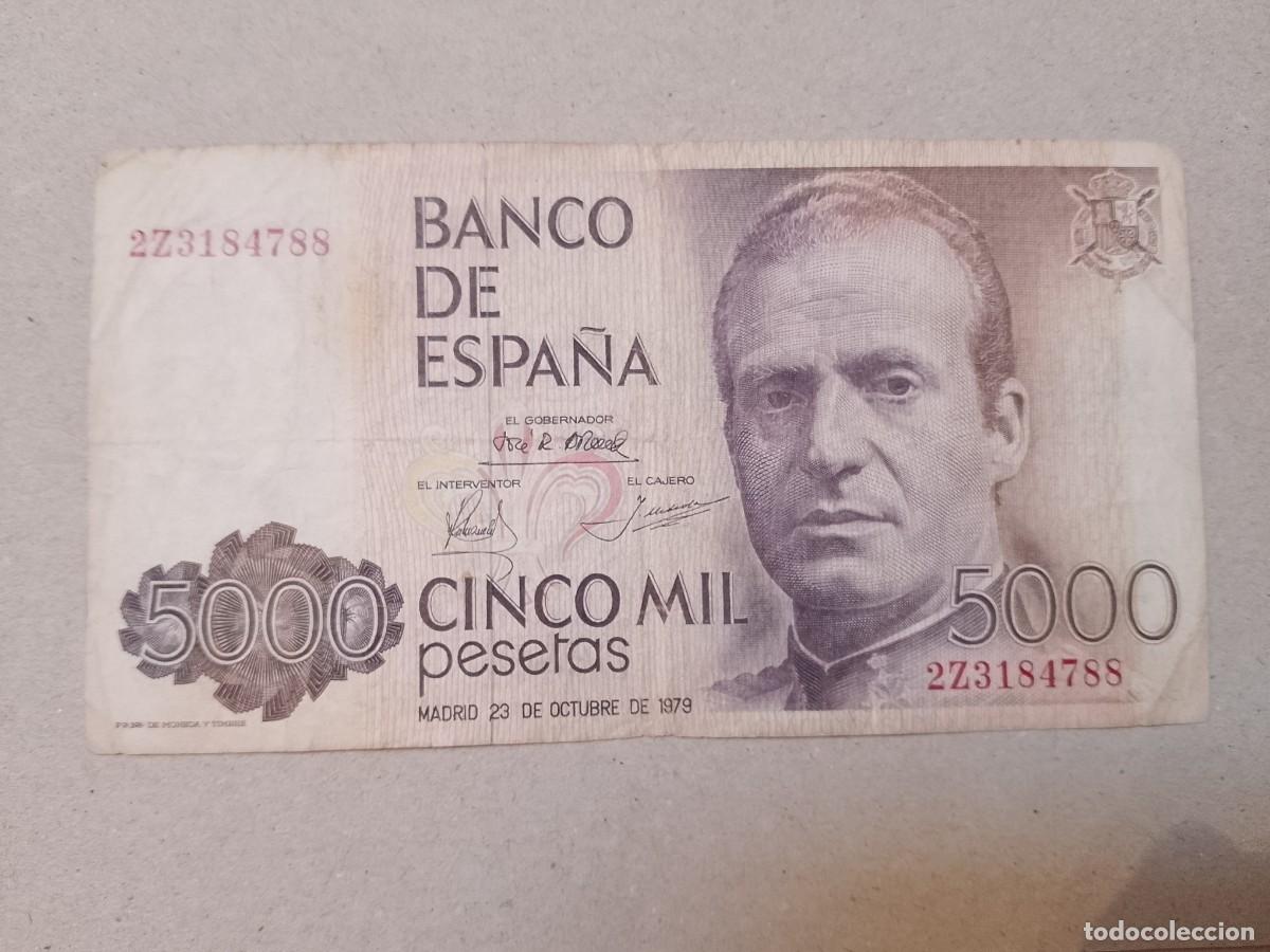 Billetes extranjeros: Billete 5000 pesetas 1979