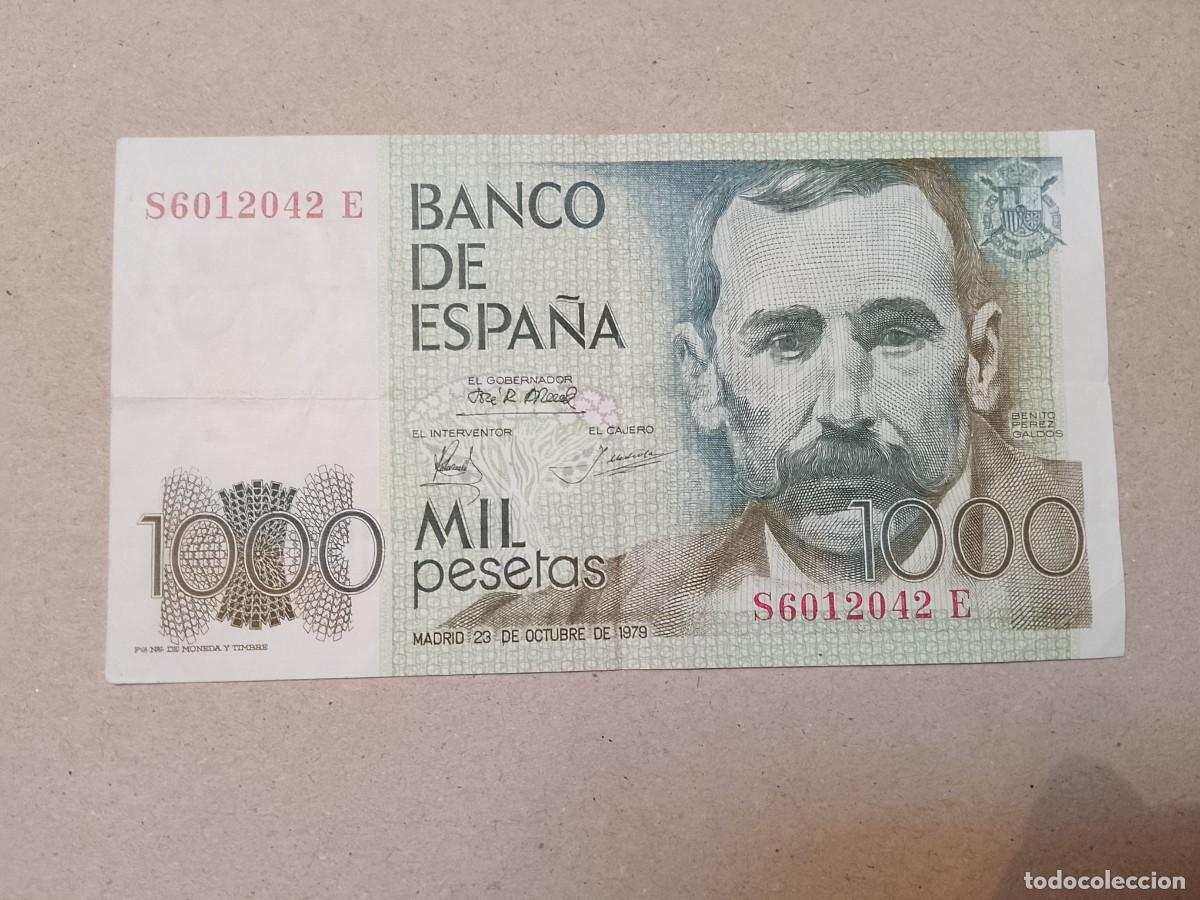 Billetes extranjeros: 1000 pesetas, a&ntilde;o 1979