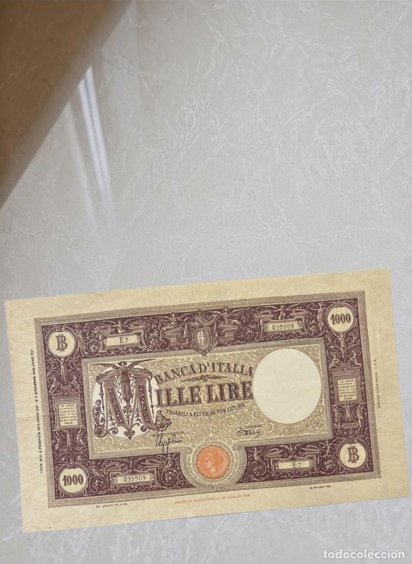 Billetes extranjeros: Italy 1000 Lire 1896 Banknote