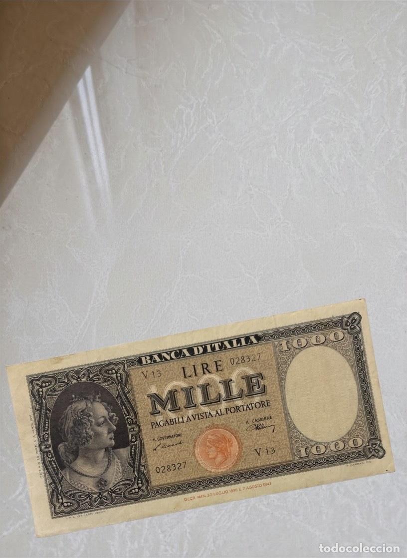 Billetes extranjeros: Italy 1000 Lire 1947 Banknote