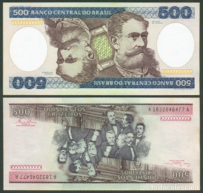 Internationale Banknoten: BRASIL (BRAZIL). 500 cruzeiros (1981). Firma 20.