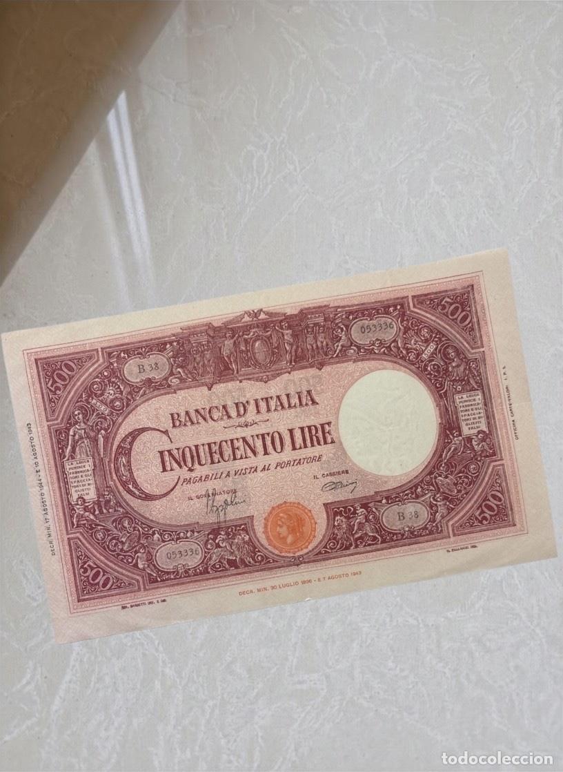 Billetes extranjeros: Italy 500 Lire 1944 Banknote