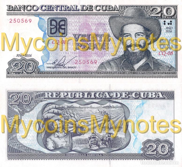 Billetes extranjeros: CUBA 20 Pesos, 2016, P-NEW, (not listed in catalog) UNC