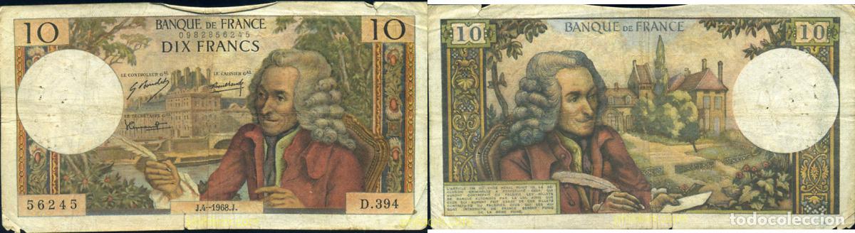 Banconote internazionali: 885 FRANCIA 1968 10 FRANCS 1968 FRANCE FRANCIA