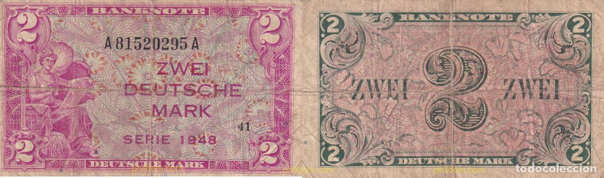 Banconote internazionali: 1521 ALEMANIA 1948 GERMANY 2 MARK 1948