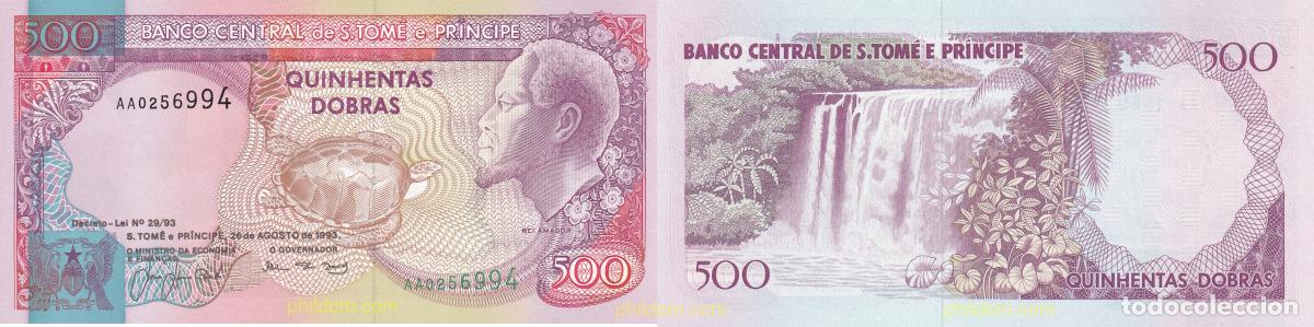 Notas Internacionais: 2020 SANTO TOME Y PRINCIPE 1993 SANTO TOME 500 DOBRAS 1993